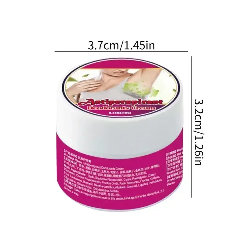 Underarm Deodorant 0.35oz Natural Herbal Deodorant Balm Long-Lasting Sweat & Odor Protection Antiperspirant For Men And Women