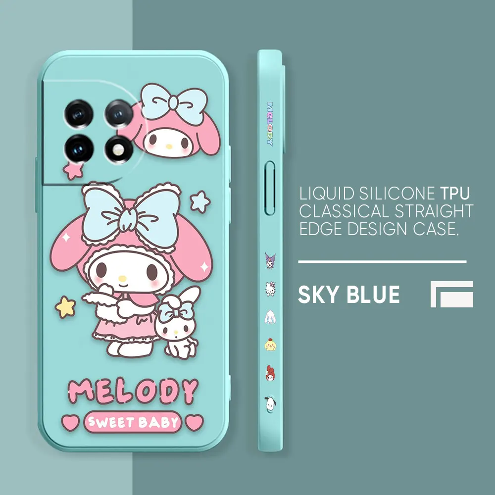 thumbnail image 1 of Case For Oneplus 5 6 9 9R 8 8T 7 7T A3 2 2V NORD 3 2 Lite Pro Simple Liquid Silicone Case Cartoon My Melody, 1 of 5