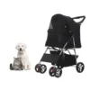 Pet Stroller 4 Wheel Foldable Travel Carriage 3