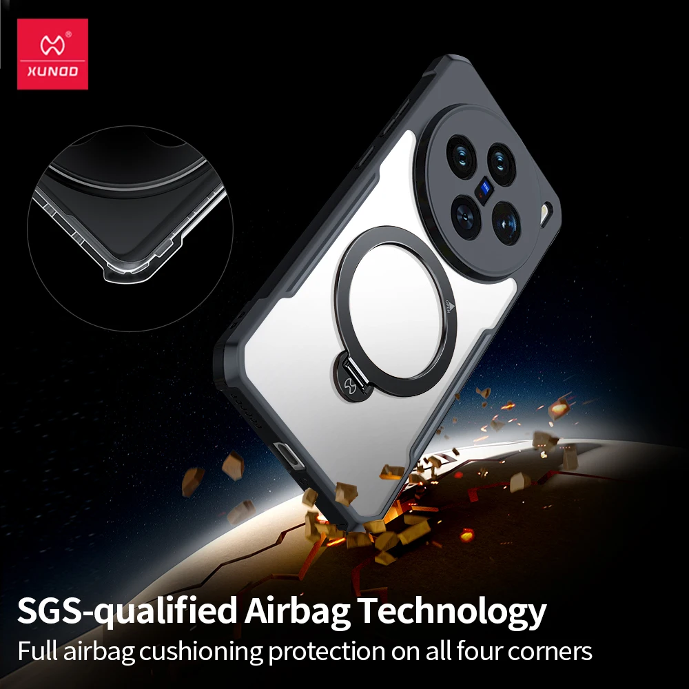 Xundd 360° Rotatable Stand Case with Camera Protection and Shockproof Magnetic Cover