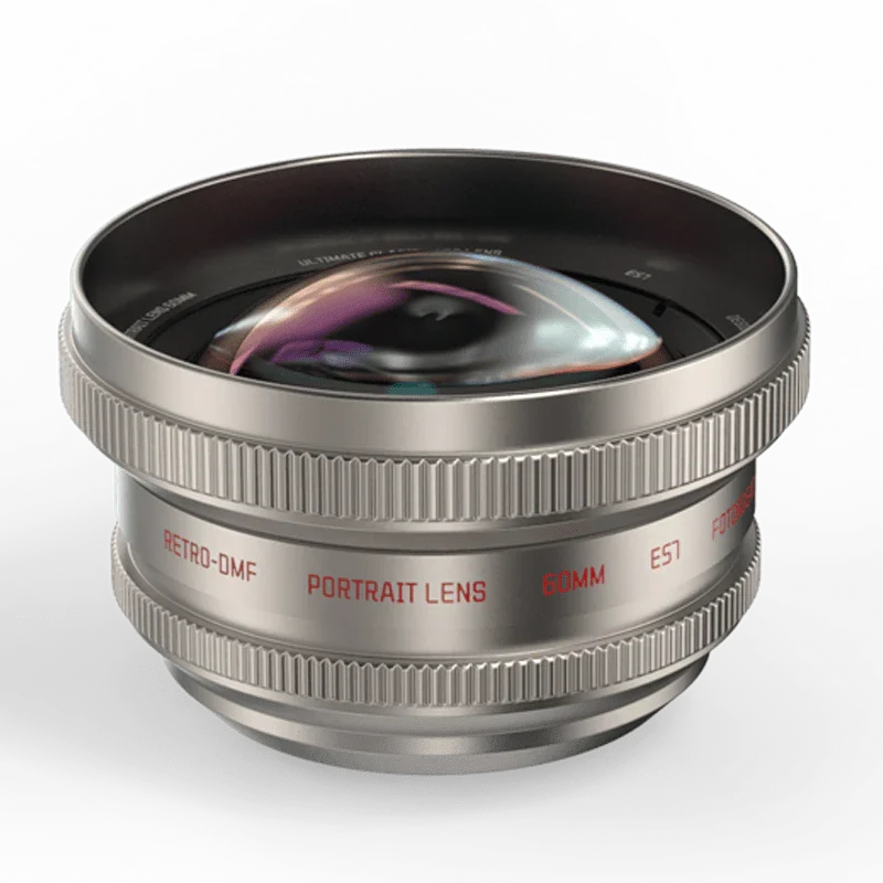 Fotorgear Obiettivo per telefono con attacco a T Serie retrò 8mm Fisheye 16mm Grandangolo 75mm Macro 60mm Ritratto Obiettivo esterno per telefono cellulare - Image 3