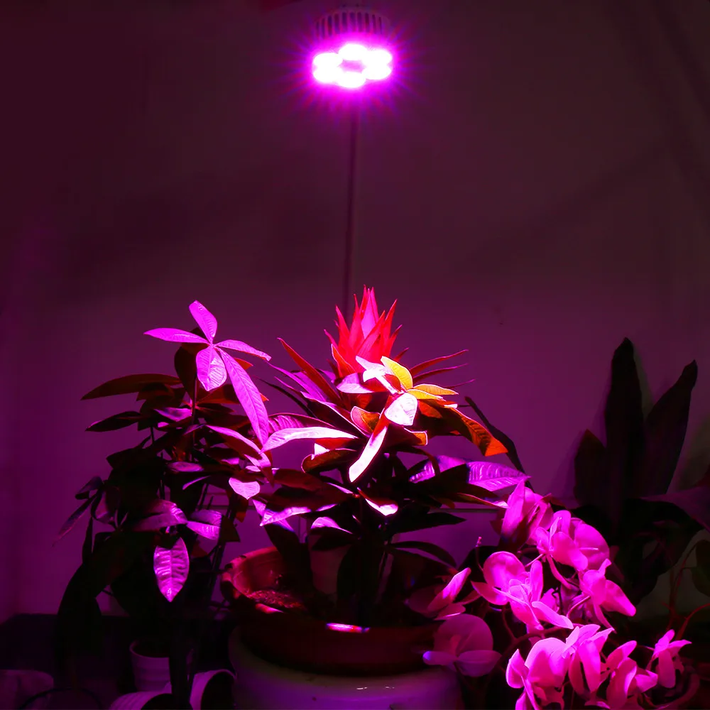 LED 성장 조명, 전체 스펙트럼 식물 성장 램프, 수경 재배 꽃 씨앗 실내 식물 성장 상자용 LED 전구, 120W, 2 개, 4 개