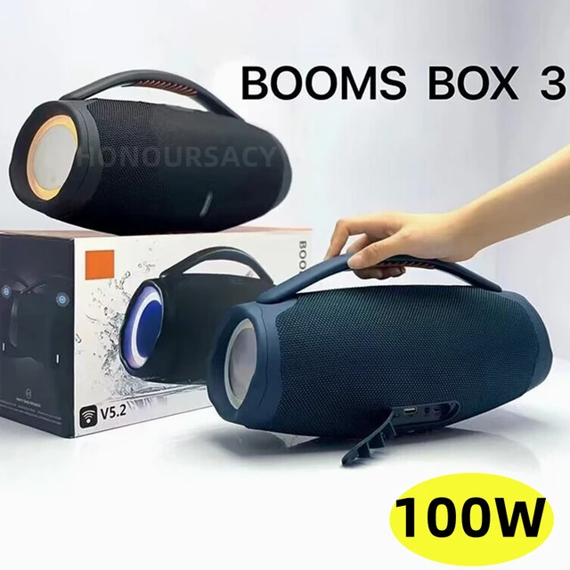 Booms Box 3 High Power 40W Bluetooth Speaker Portable Waterproof