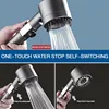 New High Pressure Shower Head 3 Modes Adjustable Spray with Massage Brush Filter Rain Shower Faucet Bathroom Accessories 2