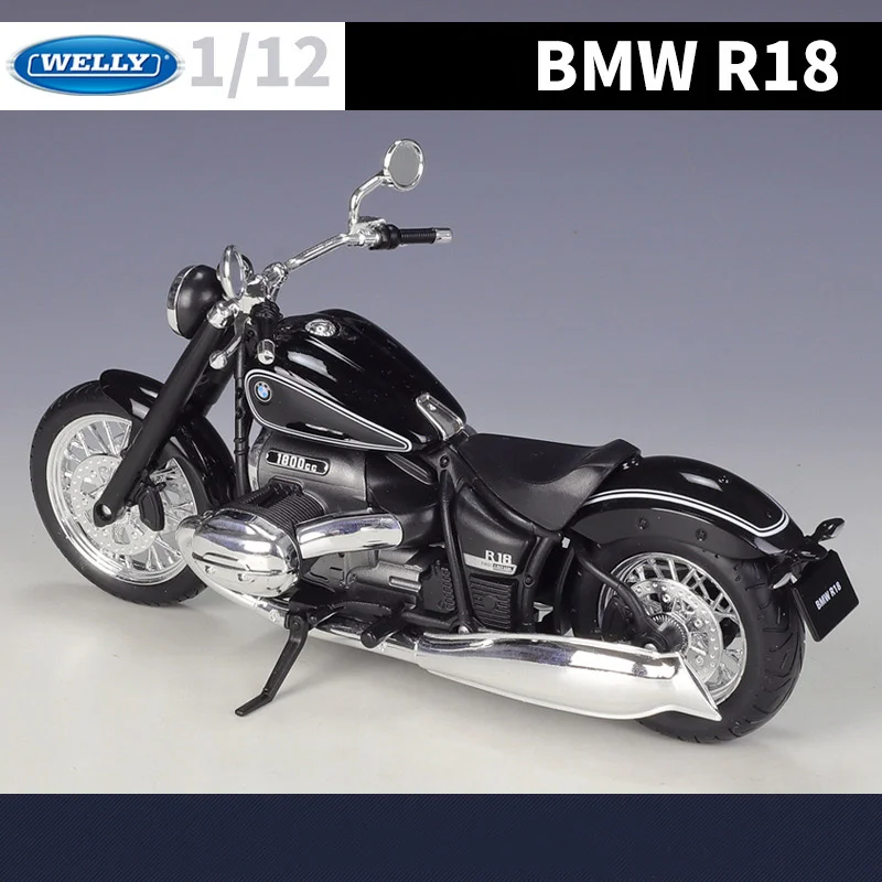 WELLY 1:12 BMW R18 2020 Alloy Motorcycle Model Simulation Diecasts Metal Toy Street Racing Motorcycle Model Collection Kids Gift 5