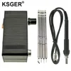 KSGER Mini T12 Soldering Station DIY STM32 V3.1S OLED T12 Iron Tips Welding Kits ABS Plastic Handle Zinc Stand Quick Heating 1