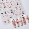 Cute Rabbit Love Heart Bowknot Easter Bunny Eggs Bunny Flower Rose Leaves Nail Art Stickers Charm Garden Animal Manicure Decals 2