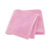 Cotton Knitted Blanket Personalized Embroidered Name Baby Boy Baby Girl Soft Blanket Baby Shower Breathable Stroller Blanket 4