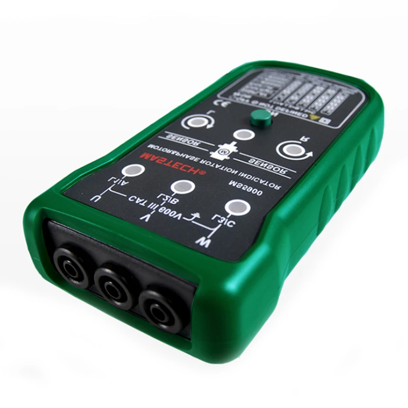 Mastech MS5900 3 Motor Meter Sequence Tester Digital Tecrep Non-contact Rotary Field Indicator LCD Handheld Portable Multimetro
