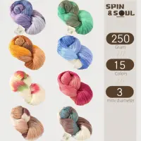 250g 3ply yarn Wool Yarn Large capacity Soft  Assorted Colors coarse yarn to make sweaters Handmade toys hat gloves 뜨개실пряжа 1