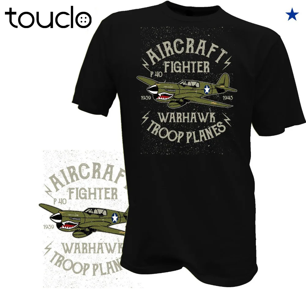 Maglietta Calda Di Moda Fliegershirt Aero Club Rc Flugzeug Classic Flieger Vintage Warhawk P40 T Shirt