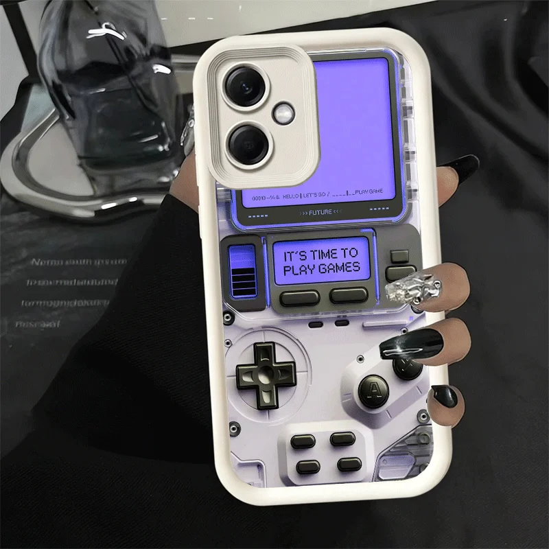 Stylish Gamer Boy Phone Case with Soft Shell Design
