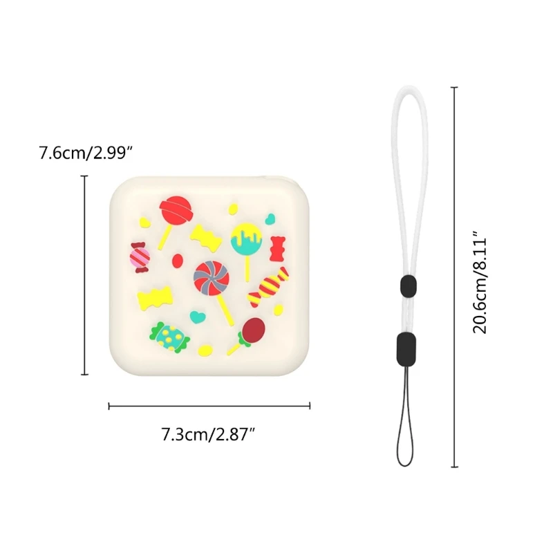 Yoto 미니 뮤직 플레이어용 내구성 있는 실리콘 슬리브는 어떤 상황에서도 장치를 보호합니다 DXAC