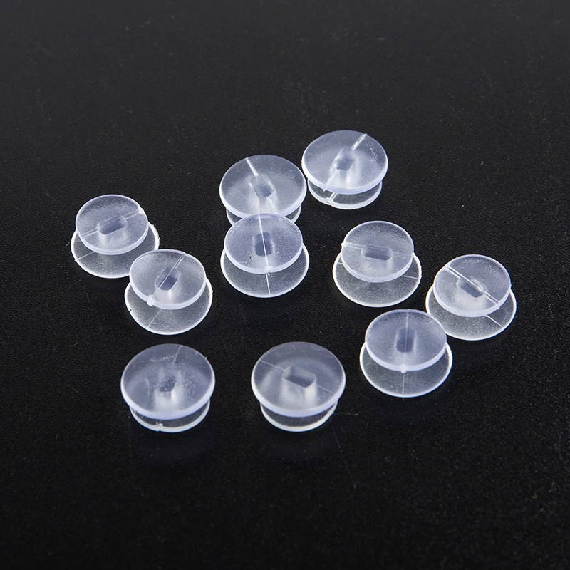 25Pcs Transparent Buttons Accessories For DIY Sandal Shoe Charms Jewelry Decor