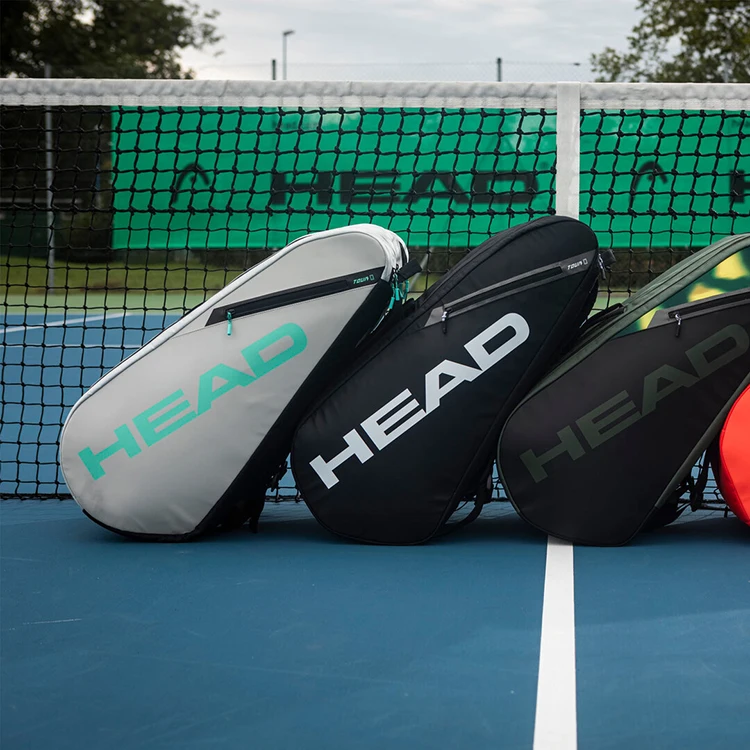 HEAD Tour Black Large Capacity for 4-5 Rackets Shoulder Tennis Sports Racket Bag Court Bag Without Shoes Compartment Tennis