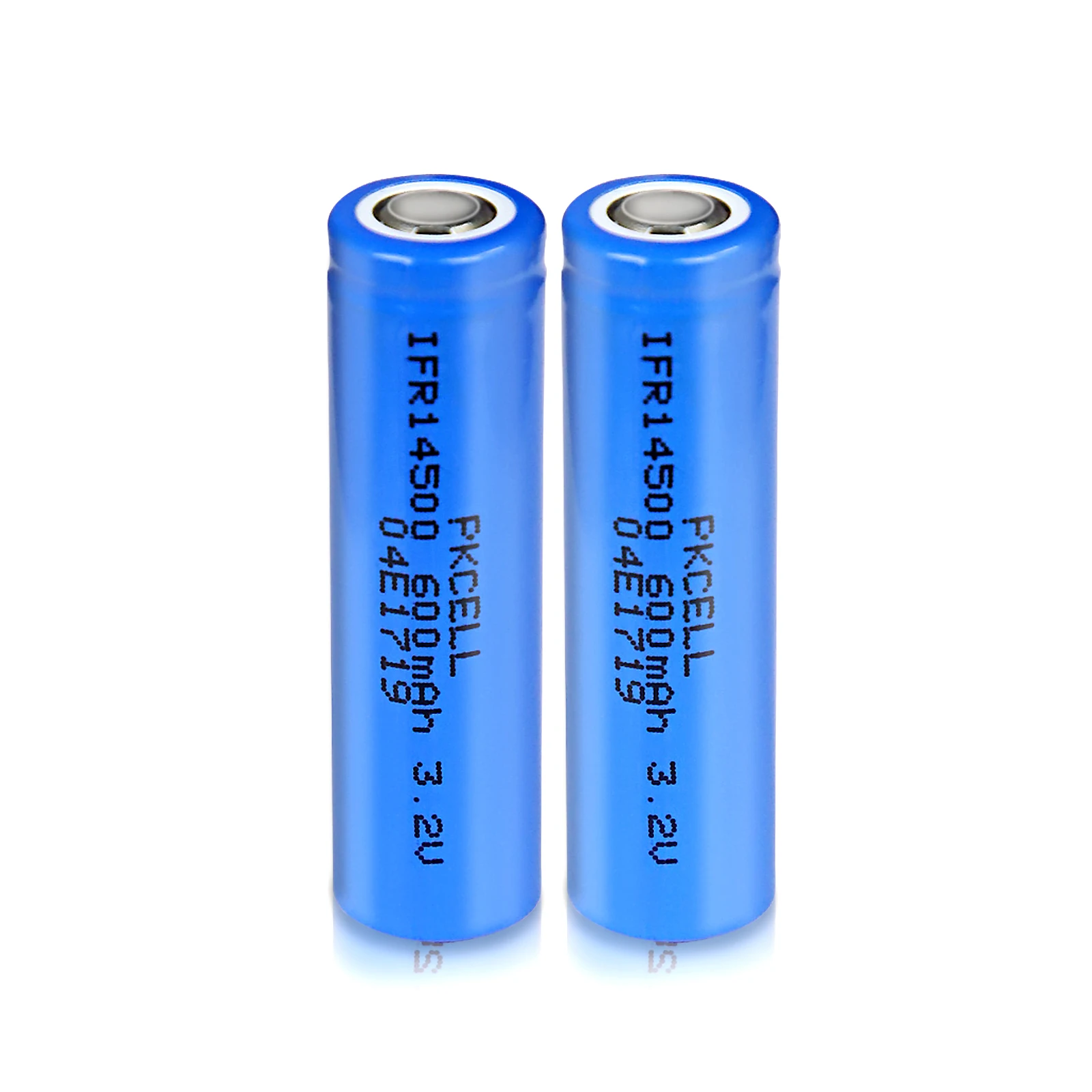 PKCELL Flat Top 14500 Li-Ion 3.7V 800mAh Rechargeable Battery