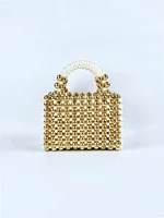 Gold round beads, acrylic Bag 2