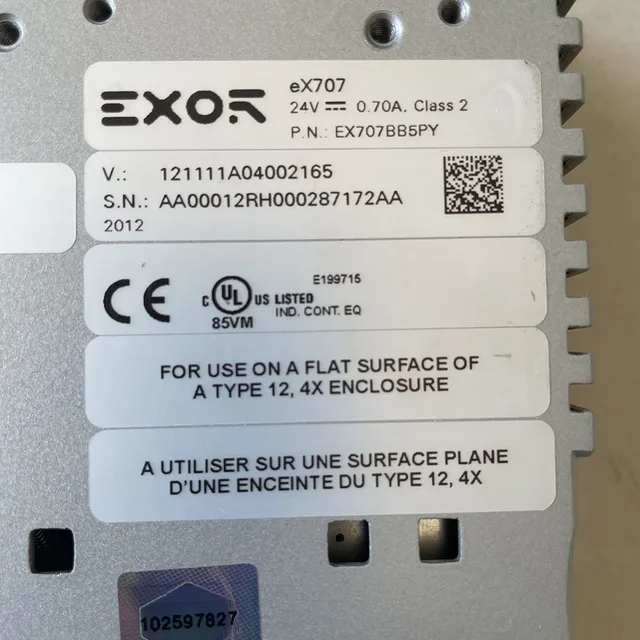 EX707 EX707BB5PYT Сенсорная панель Для EXOR 4