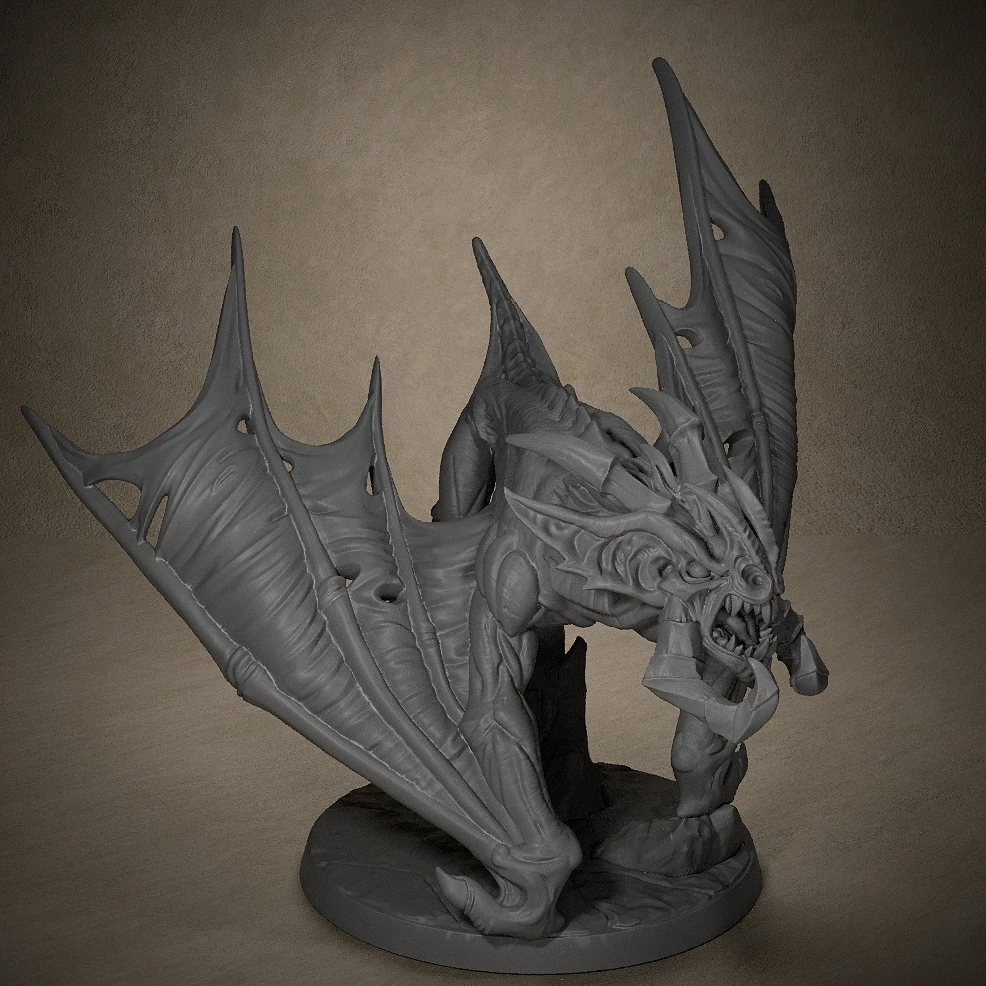 Bloodhunter Dire Bat Miniatures Unpainted Miniatures for Tabletop and Role Playing Games Room Decoration 5