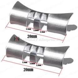 Curved End Link Stainless Steel Adapter for 20mm/22mm Watch Bands (2pcs) (For Jubilee - 20mm)