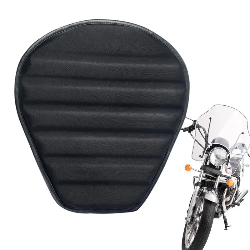

shock-absorbing motorcycle seat cushion High Elastic Shock-Absorbing Breathable Seat Pad Skin Friendly Cushion Pad with Buckle