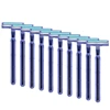 10 Pcs Stainless Razor Blades Disposable Stainless Steel Hospitality Quality Shavers High End Twin Blade Razors for Men