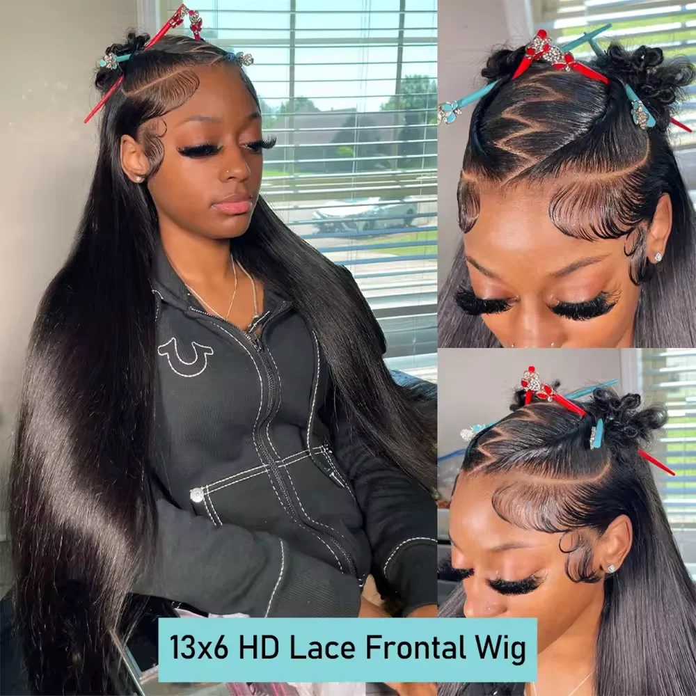 Echthaar-Perücke Mit Lace Front – Vorgezupft, Brasilianisches Haar, Nass Gewellt, Klebefrei Für Natürlichen Look