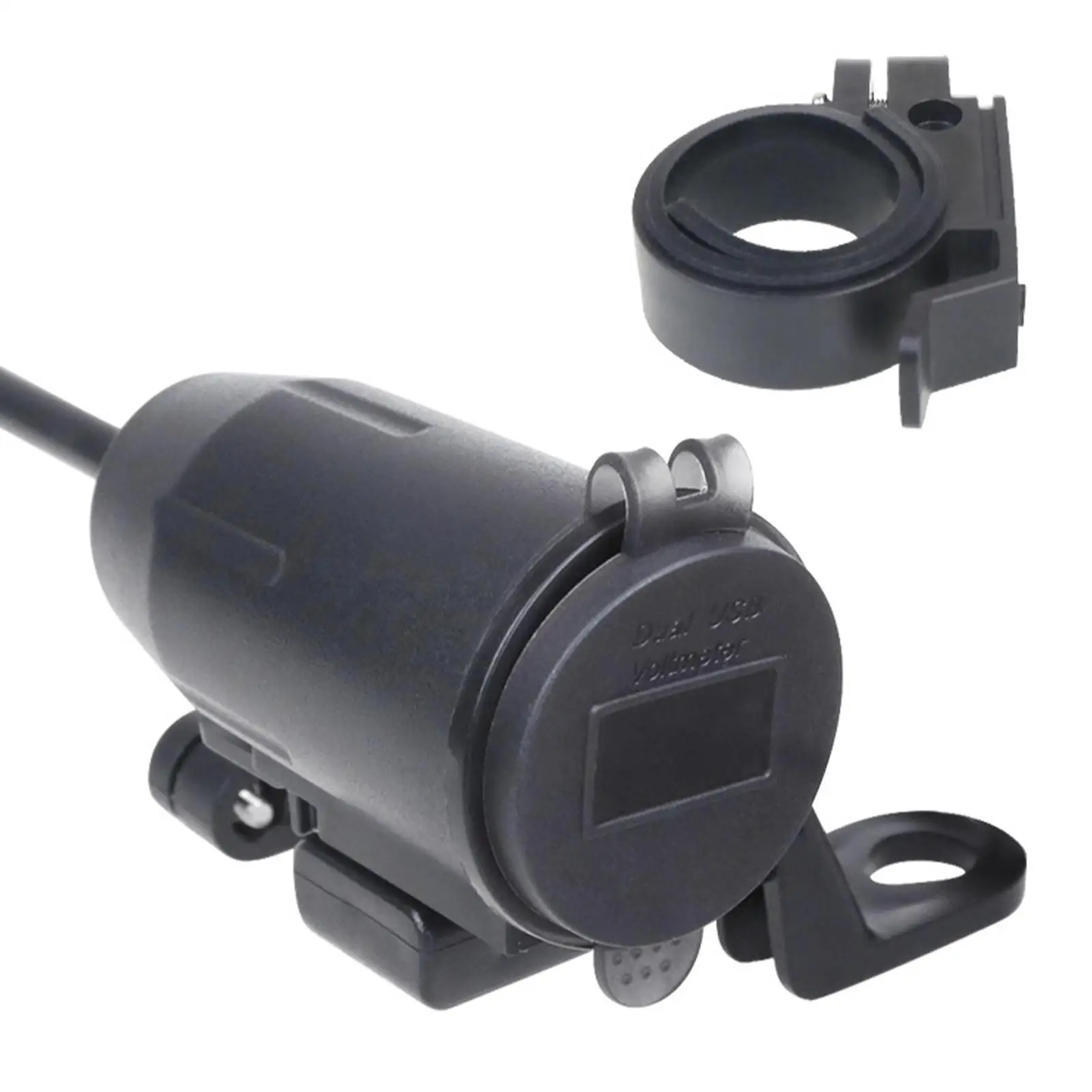 

Motorcycle Charger Waterproof Fast Power Adapter Dual QC 3.0 USB Charge Voltmeter With Switch For Mobile Motorcross