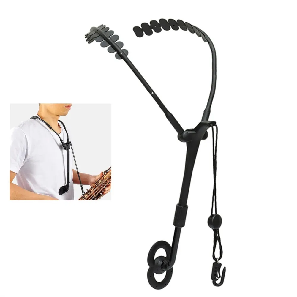 Imbracatura per sassofono Supporto per sassofono Comodo gancio per tracolla per sax per sassofono Corno tenore Baritono Soprano Clarinetto - immagine 2
