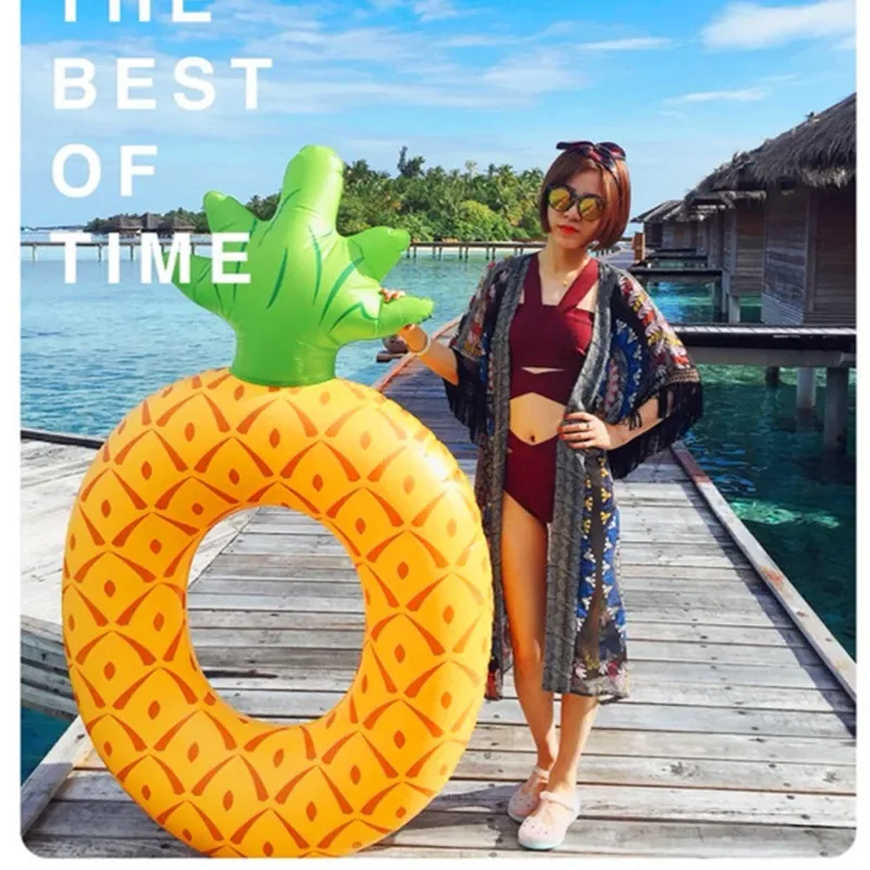 Inflatable Buoy Pool Float Pineapple Watermelon Swimming Ring for Adults Summer Water Sport Swim Circle Pool Party Toys 6