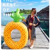 Inflatable Buoy Pool Float Pineapple Watermelon Swimming Ring for Adults Summer Water Sport Swim Circle Pool Party Toys 6