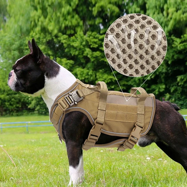 Dog Harness French Bulldog Tactical Vest Military Tactical Dog