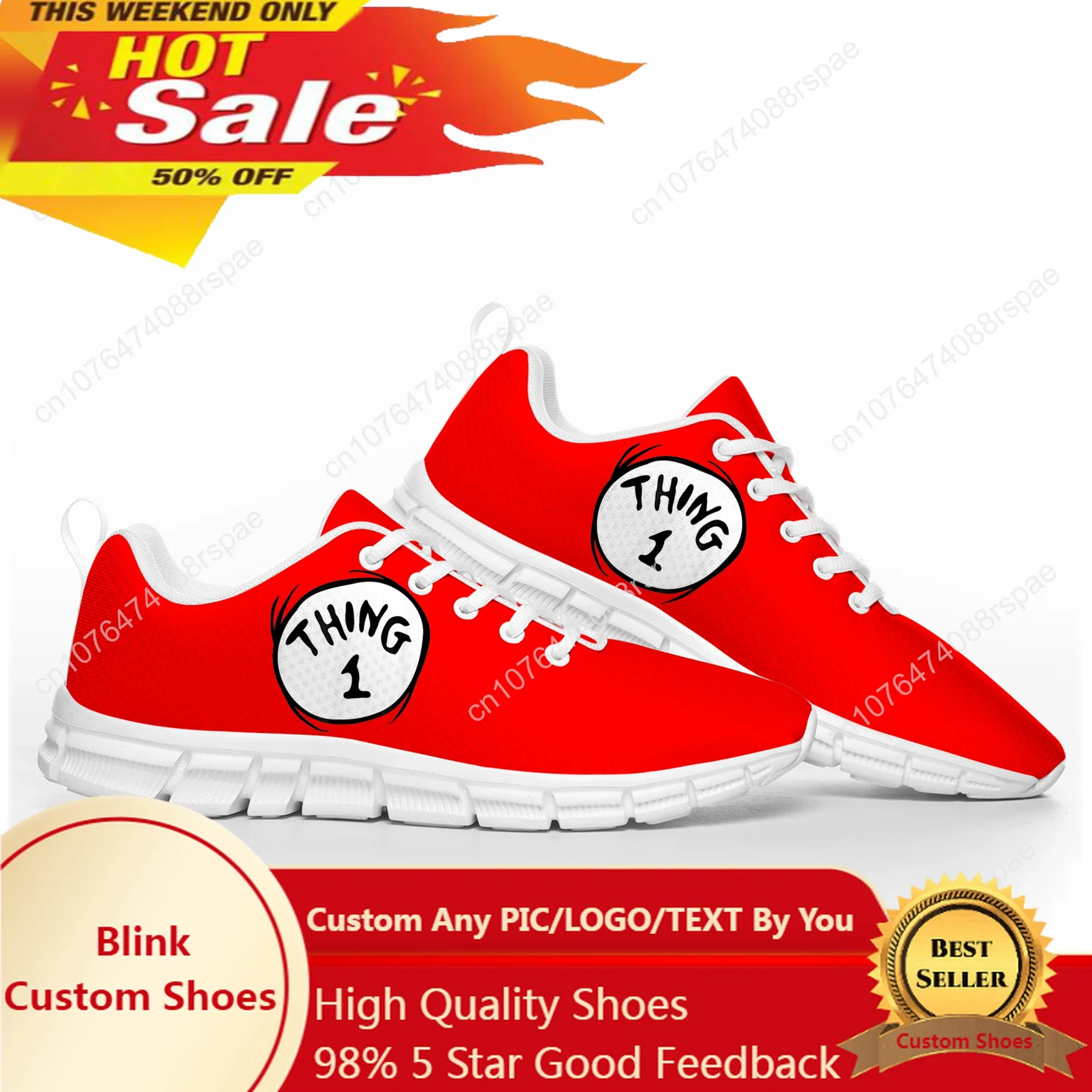 

Thing 1 And Thing 2 Red Dr Seuss Sports Shoes Mens Womens Teenager Kids Children Sneakers Casual Custom Quality Couple Shoes