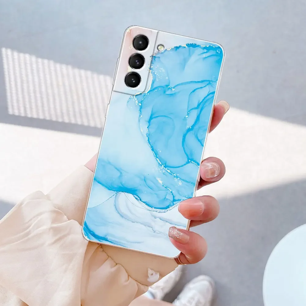 Clear Soft Silicone Phone Cover for Samsung Galaxy S21 Series