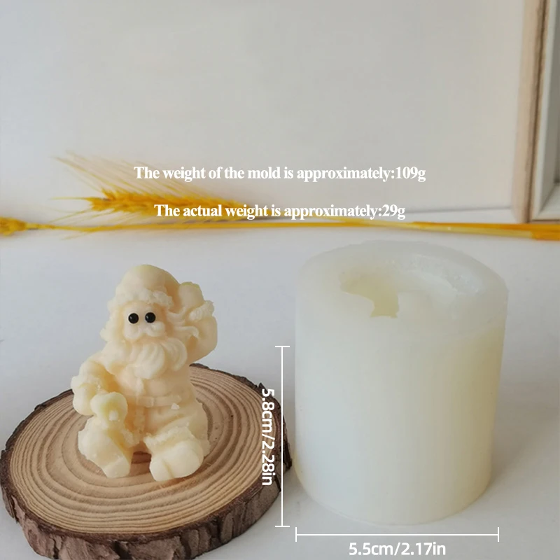 Unique Candle Molds Santa Claus Resin Mould For DIY Candle Candle Silicone  Molds Christmas Dwarf Mold Wax Molds For Candle - AliExpress