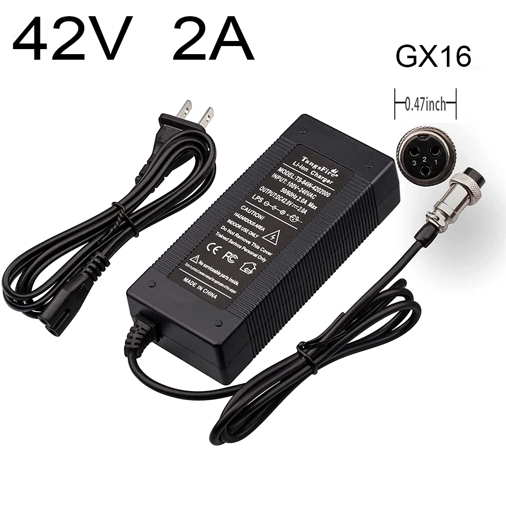 Cargador 42V 2A 3PIN GX16