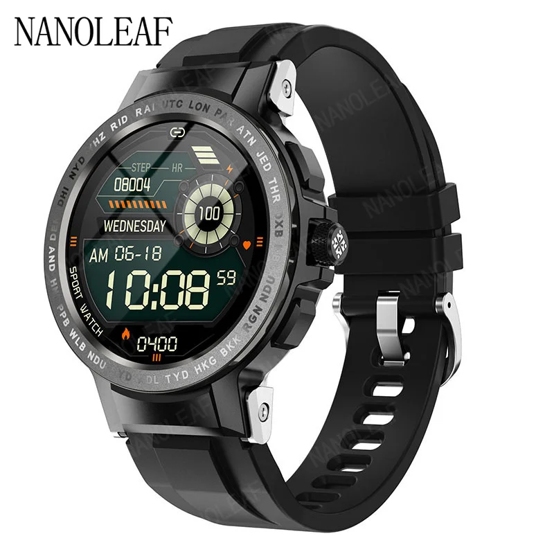 E19 Smart Watch Men'S Multiple Sports Modes With Gps Positioning Incoming Call Vibration Reminder Message Storage Wristwatches 