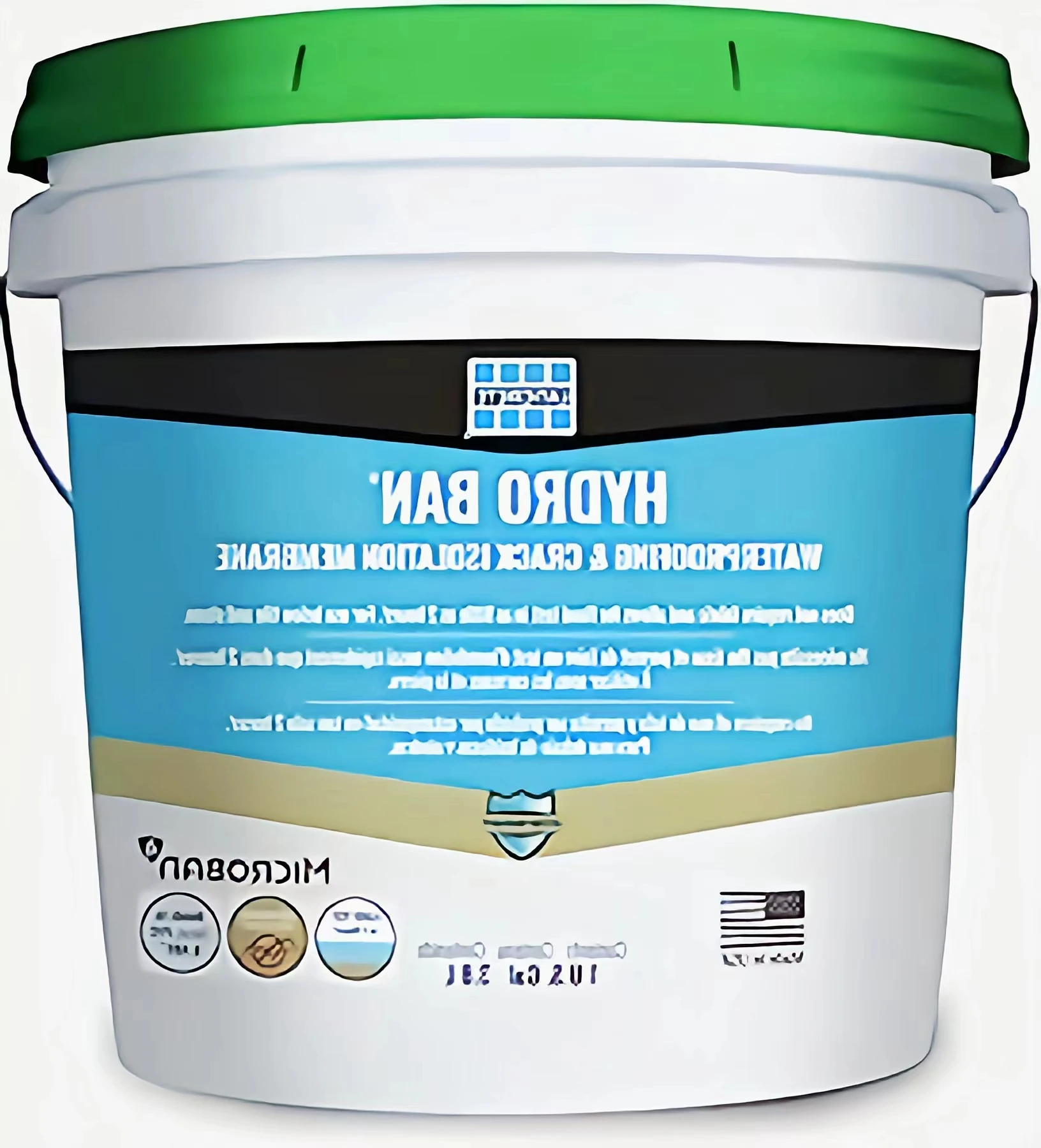 Laticrete Hydro BAN Waterproofing/Crack Isolation Membrane Mini Unit, 1 Gallon Pail 2