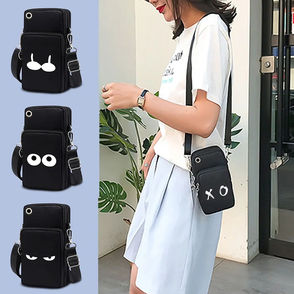 

Mobile Phone Bag for IPhone Huawei Xiaomi Samsung Wallet Arm Purse Handbags Women Universal Phone Pouch Bags Chest Pattern 2022