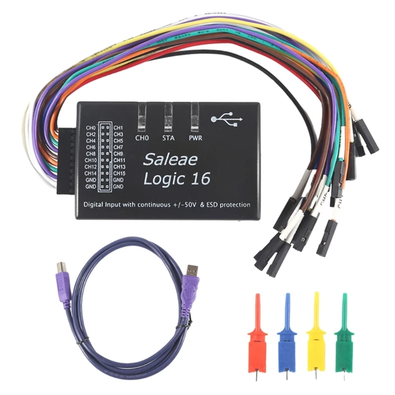 

Официальная версия USB Logic16 Логический анализатор Хост Сбор данных в реальном времени Широкая совместимость