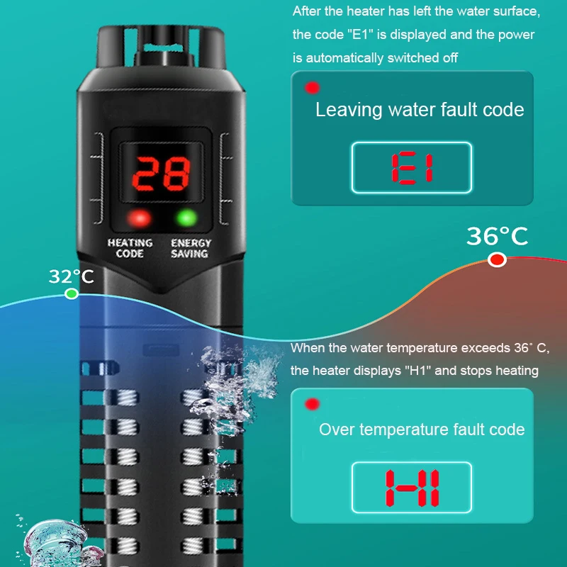 Termometro ventosa digitale sommergibile per Acquario -50ºC +70°C (SDT-1)