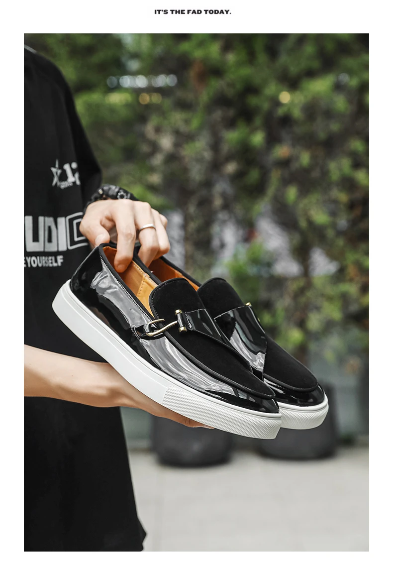 Modische Herren-Loafer im klassischen britischen Stil, Mokassins, Herren-Freizeitschuhe, Wildleder, Herren, leicht, bequem, zum Fahren – Detail 23