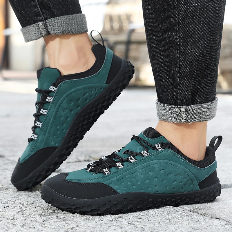 Mode Unisex Breitere Schuhe Atmungsaktive Mesh Männer Barfuß Breite zehen Schuhe Neue Wohnungen Weiche Null Tropfen Sohle Breiter Kappe turnschuhe Große Größe – Detail 33