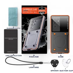 Universal Waterproof Phone Pouch - IP68 Rated, Dustproof, Dropproof, Underwater Touchscreen for Diving, Swimming, Surfing (Black)