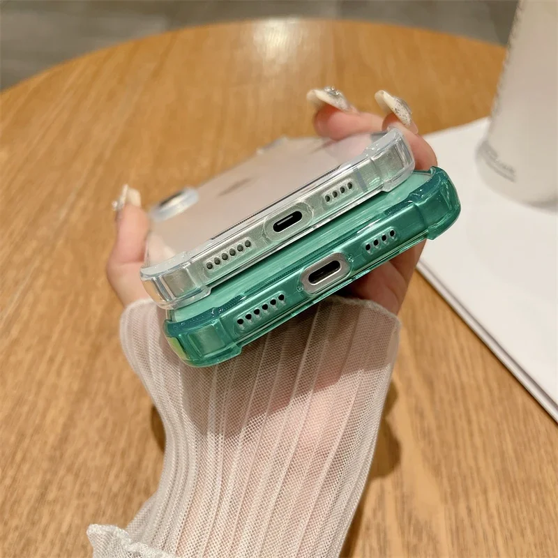 Fluorescent Neon Shockproof Transparent Candy Color Silicone Phone Case