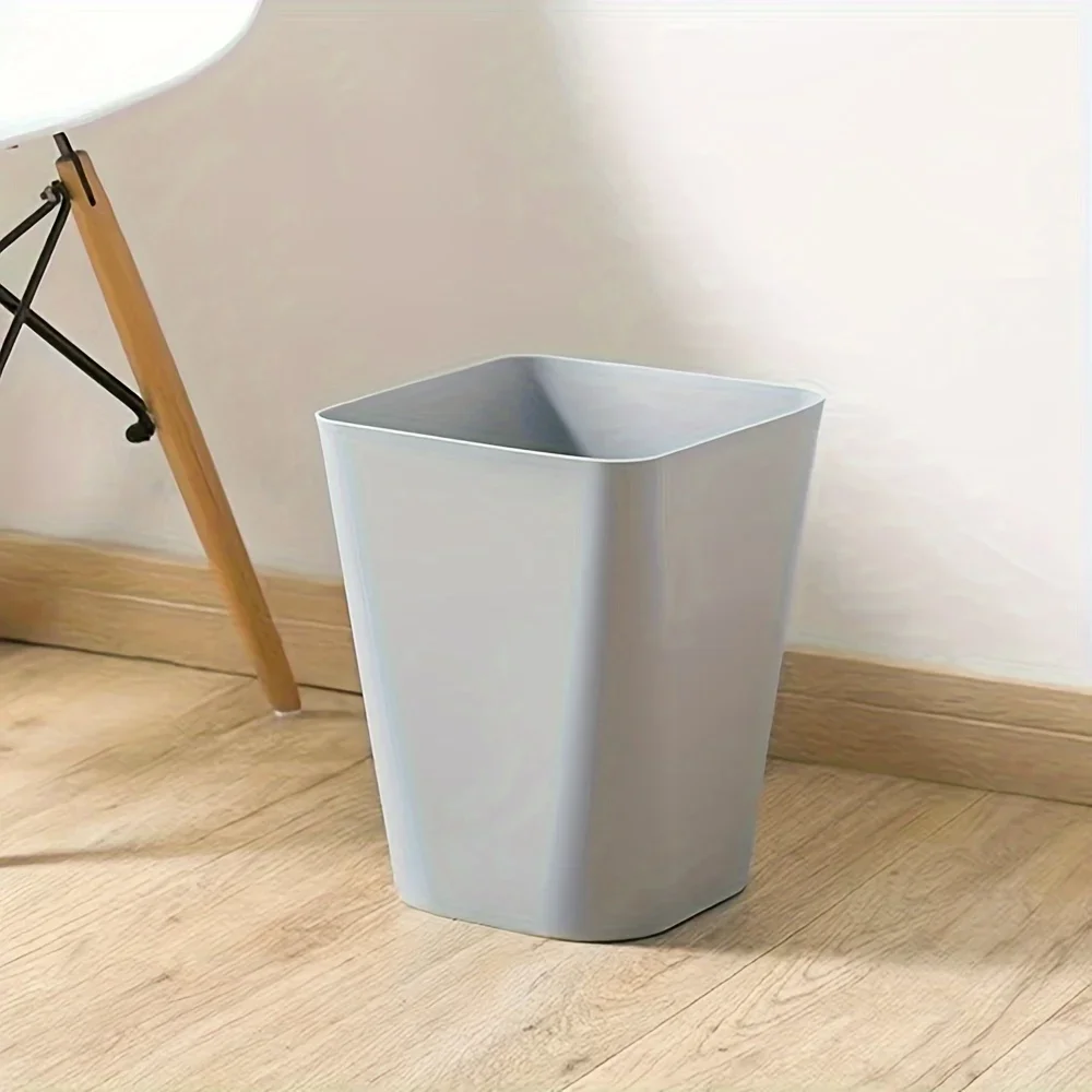 3.4 직사각형 플라스틱 쓰레기통, 주방, 기숙사, 사무실, 가정용 내구성 있는 쓰레기통, 종이 바구니