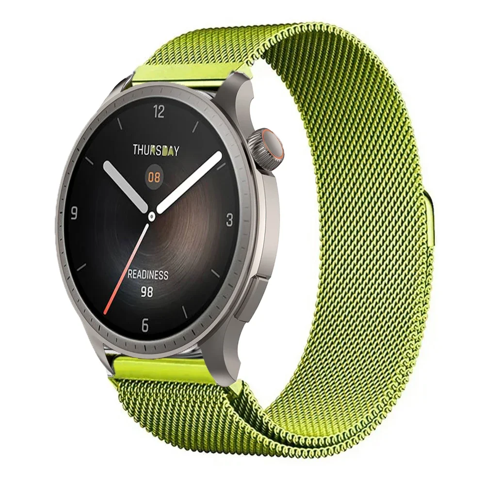 Milanese Stainless Steel Smartwatch Strap - Adjustable Mesh Wristband