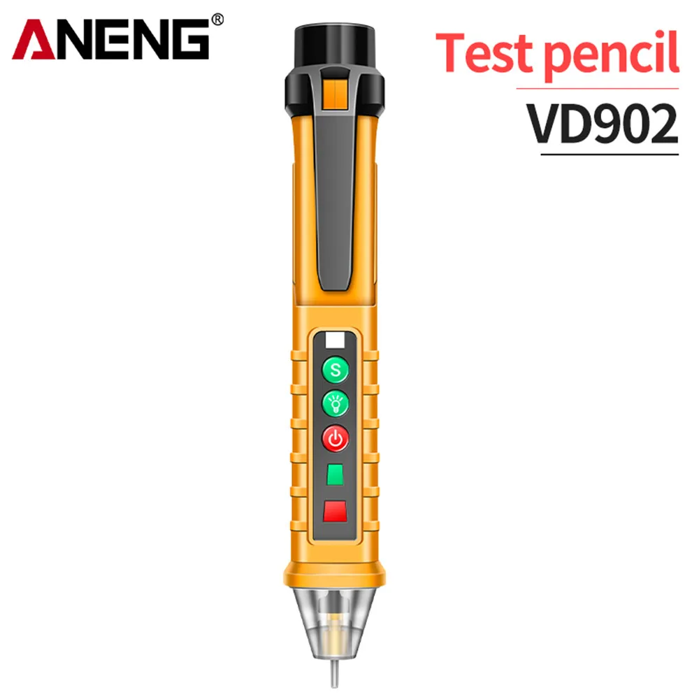 ANENG VD902 AC Voltage Detectors Smart Non-Contact Tester Pen Meter 12-1000V Electric Sensor Test Pencil Infrared Laser magnetic tape measure Measurement & Analysis Tools