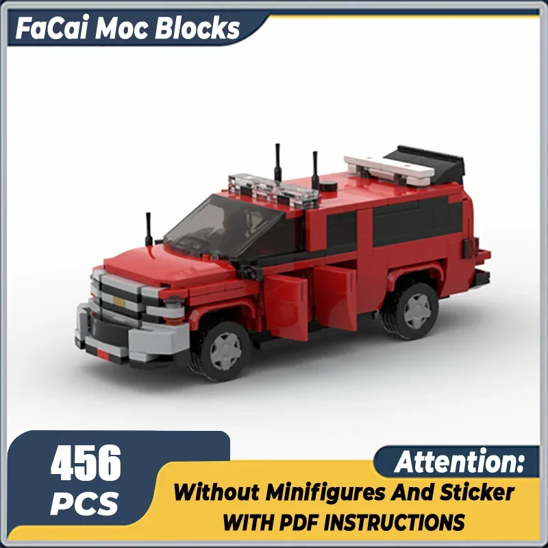 

Moc Building Blocks Car Series New York Fire Brigade Battalion 46 Model Technology Bricks Brand-name Vehicle DIY Toy