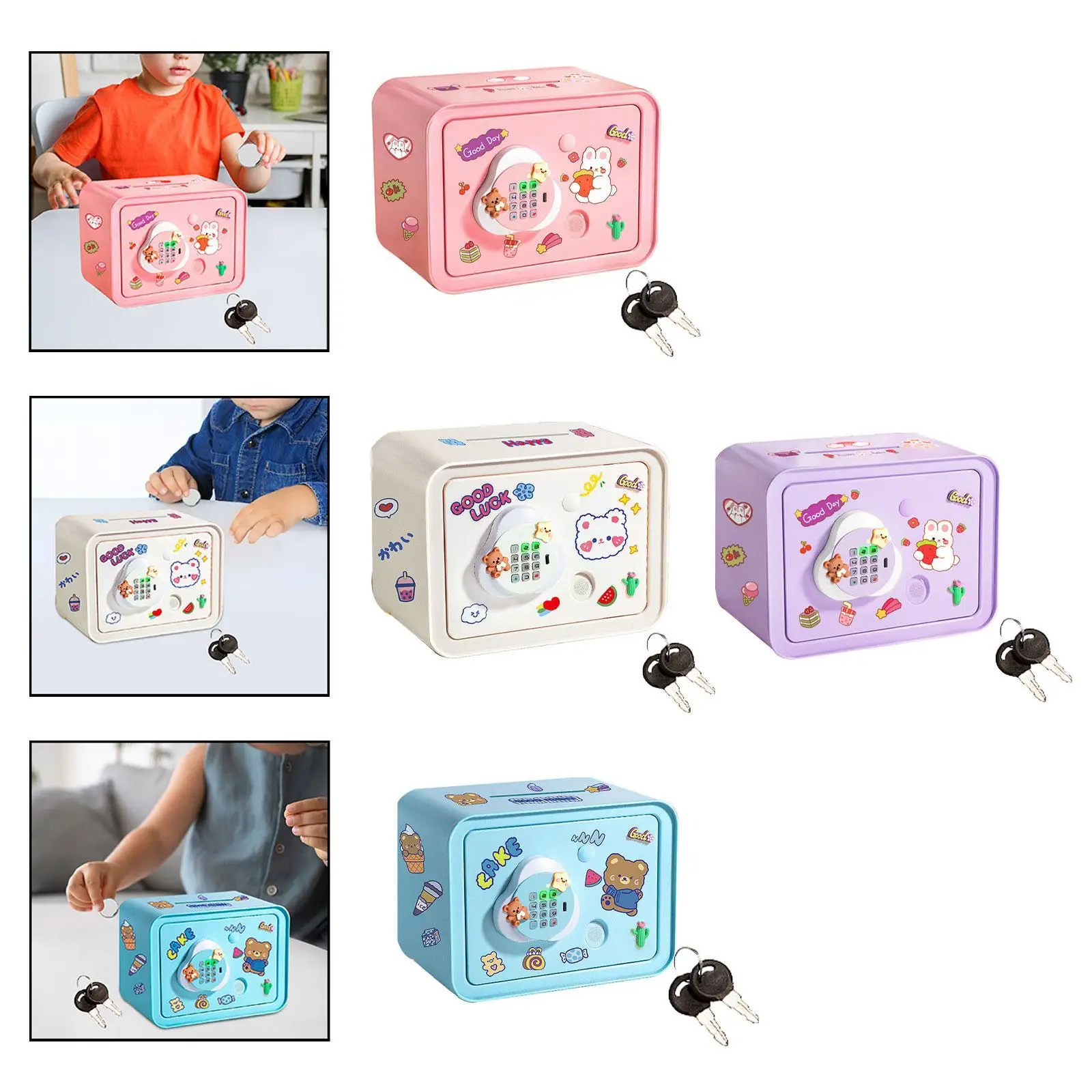 Electronic Piggy Bank with Language Switch ATM Savings Bank for Children